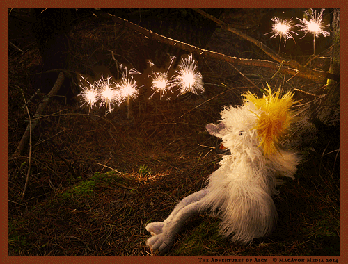 Algy Loves Sparklers!
